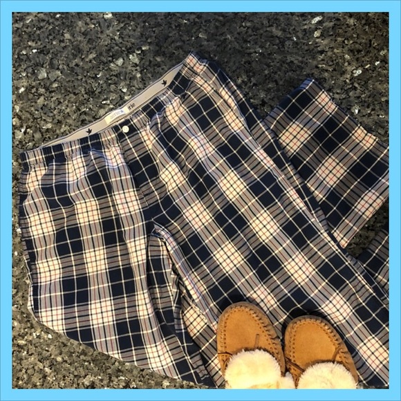AERIE Navy, White & Red Plaid Pajama Bottoms - Picture 2 of 14